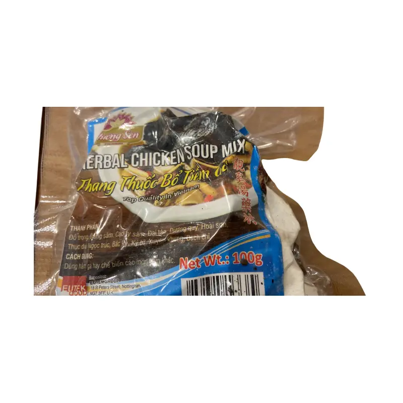 30010 Huong Sen Herbal Chicken Soup Mix Thuoc bo tiem ga 100G X 1