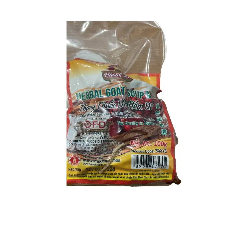 30013 Huong Sen Herbal Seasoning Mix Goat Beef Thang Thuoc Lau De 100g x 1