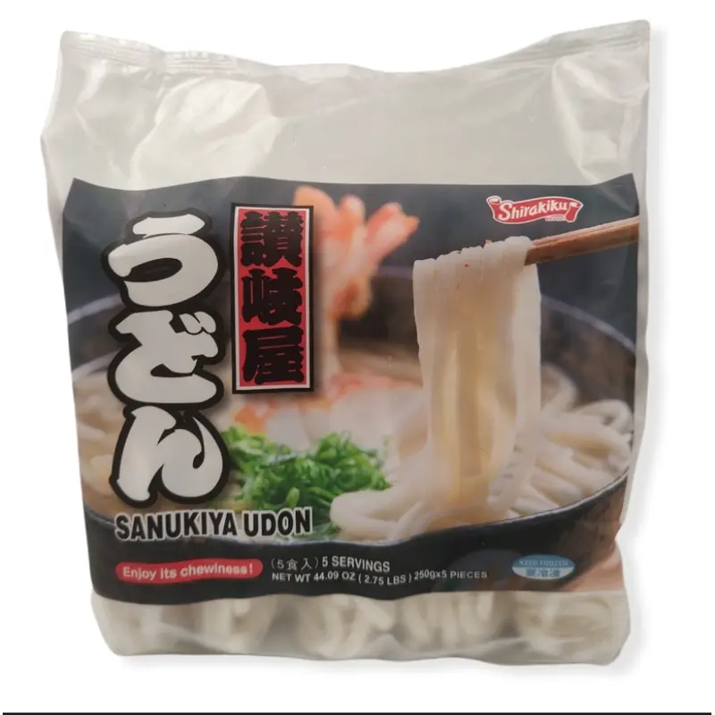 21051 Shirakiku Sanukiya Frozen Udon Mi udon dong lanh 250g x 5p x8
