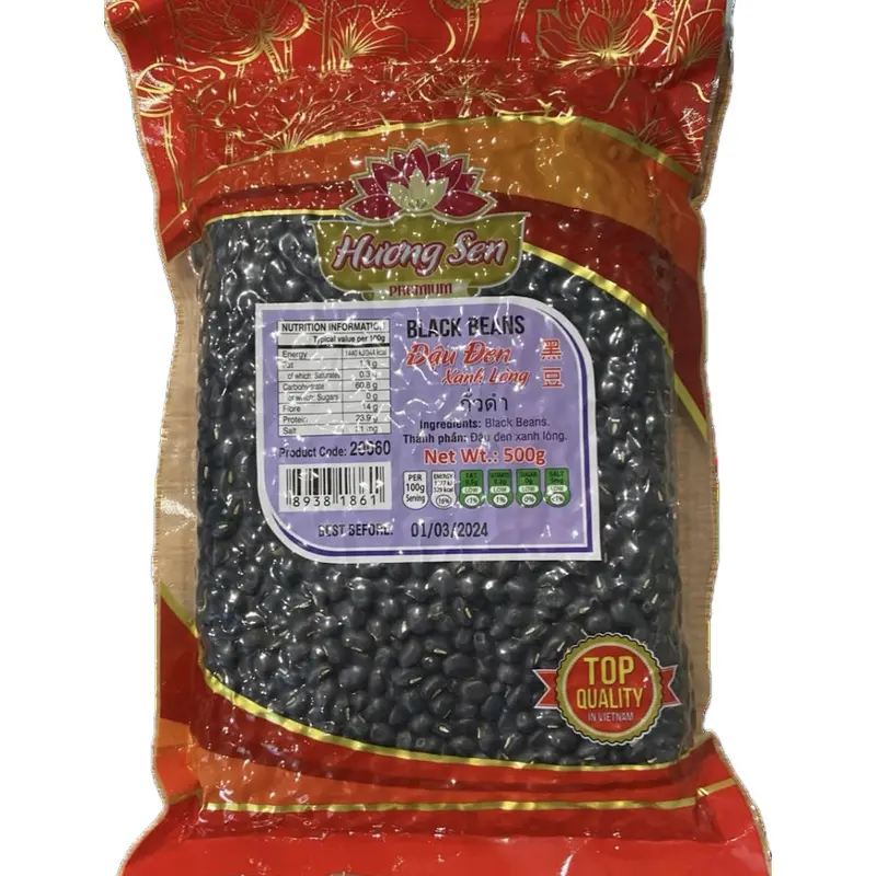 20060 Huong Sen Black Beans Dau Den Xanh Long 500g x 1