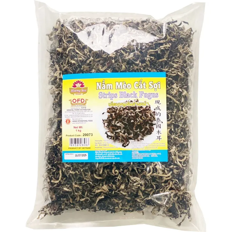 20073 Huong Sen Black Fungus Strips Nam Meo Cat Soi 1kg x 1