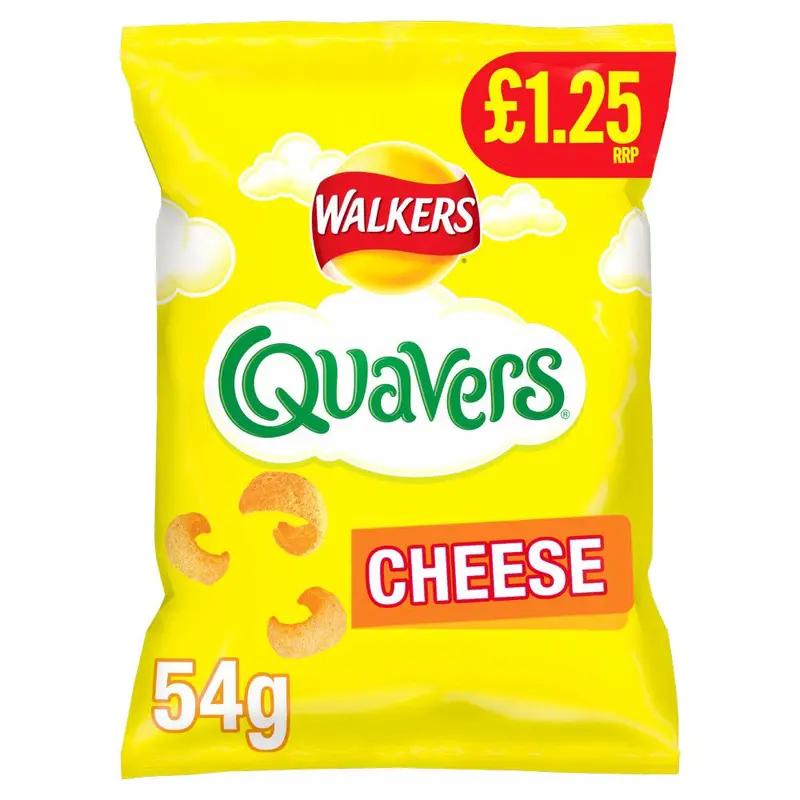 17778 Walkers Quavers Cheese Snacks Crisps 54g x1