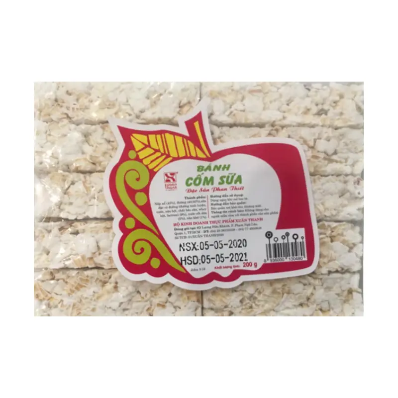 16669 Xuan Thanh Rice Flake Milk Cake Banh Com Sua 200gr x 1