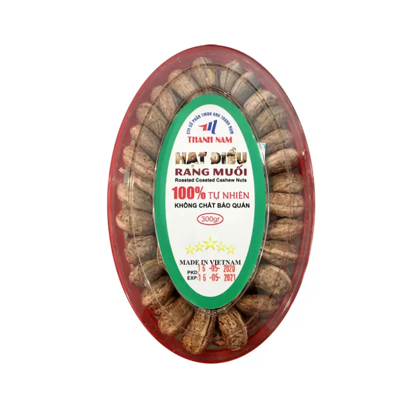 16682 Thanh Nam Roasted Cashew Nut With Salt Hat Dieu Rang Muoi 300gr x 1