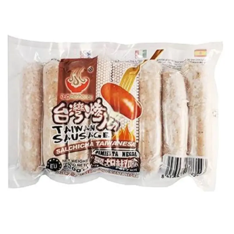 ZD Taiwan Sausages-Black Pepper- Xuc Xich Tieu Den Dai Loan x 430gr x 1
