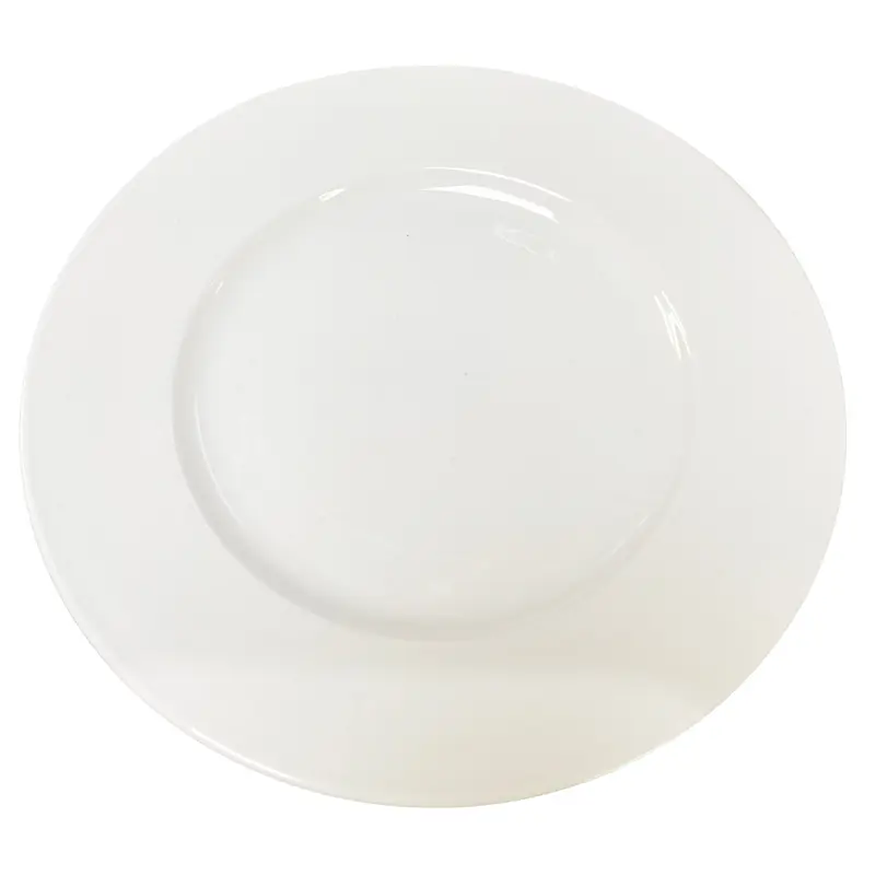 White Ceramic Plate  Dia Su Trang  18cm 1pc x 1