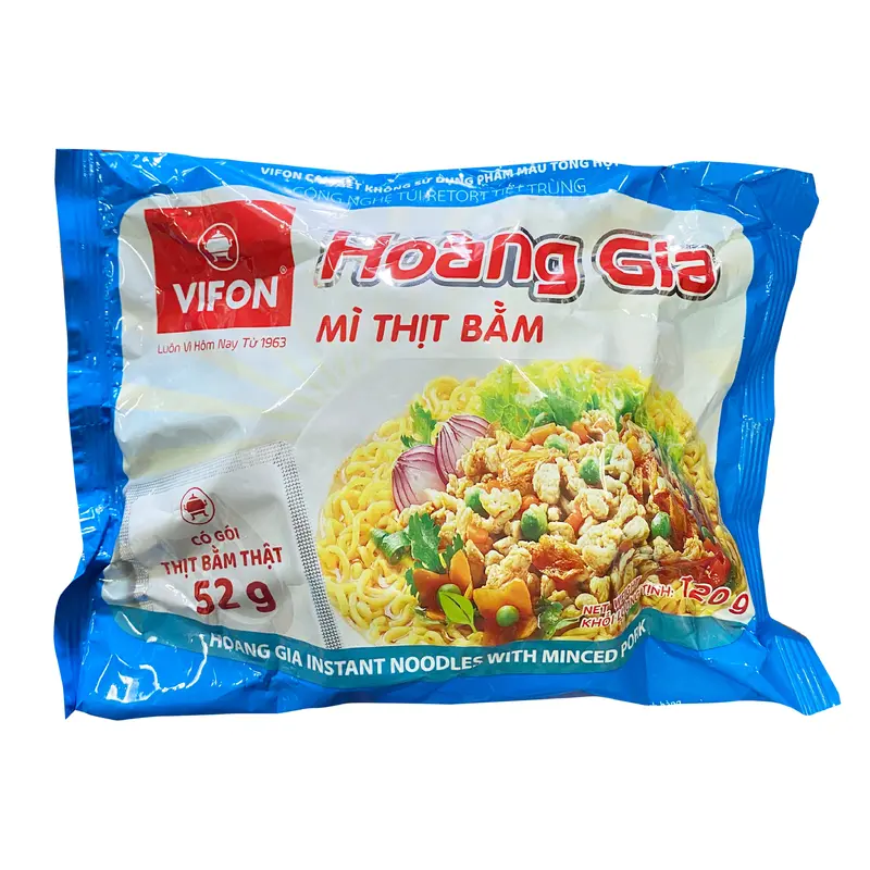 Vifon Hoang Gia Minced Pork Instant Noodle  Mi Thit Bam Co Goi Thit 120g x 1