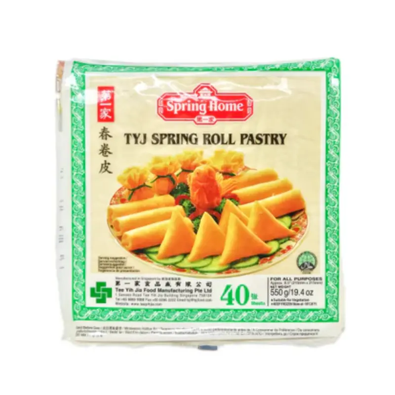 TYJ 8.5" Frozen Spring Roll Pastry(40 sheets) Banh Trang Cha Gio Re Dong Lanh550gx20 ( Box)