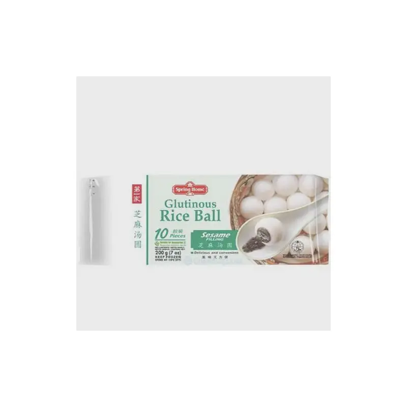 TYJ Frozen Glutinous Rice Ball Sesame Filling  Che Troi Nuoc Nhan Me Den 200g x1