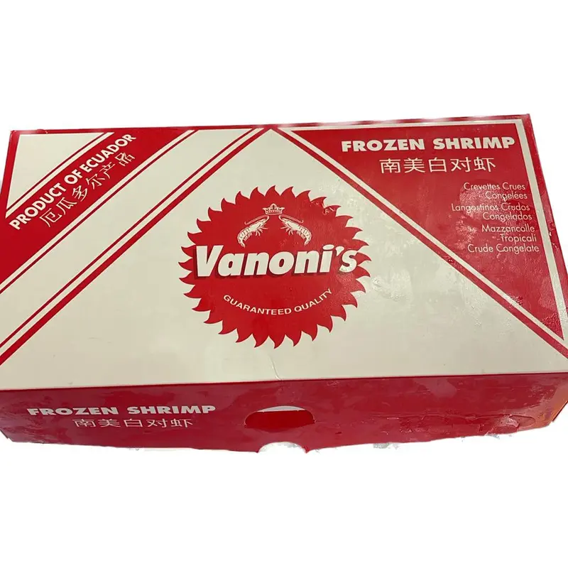 VANONI Raw Frozen Shrimp 40/50 HOSO Ecuadorian Tom dong lanh 2kg x1