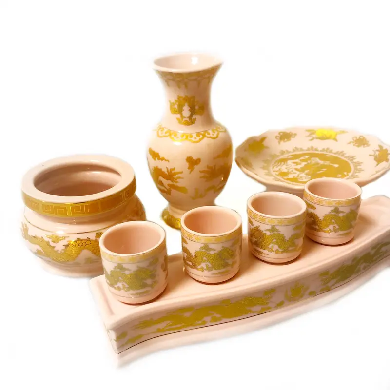 Vat pham ban tho ong dia mau hong 1 x 1pcs