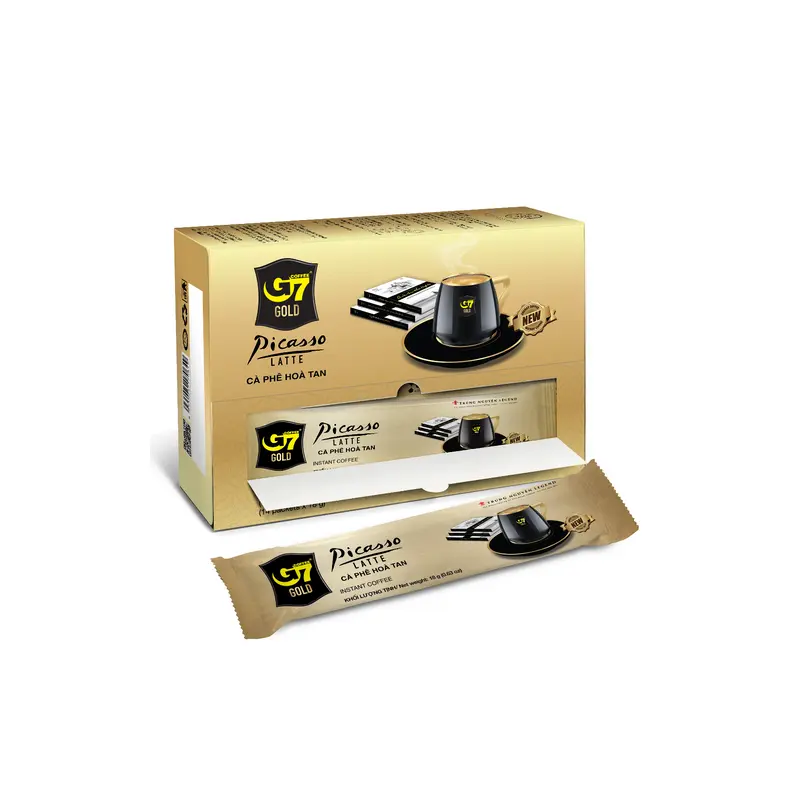 Trung Nguyen G7 Gold Instant Coffee Latte Ca Phe Latte G7 (18g x 14) x 1