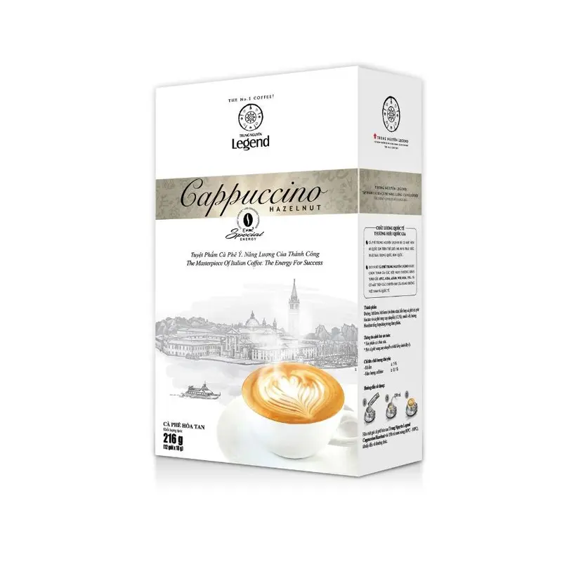 Trung Nguyen Legend Cappuccino Hazelnut Instant Coffee  (12gx18) x1