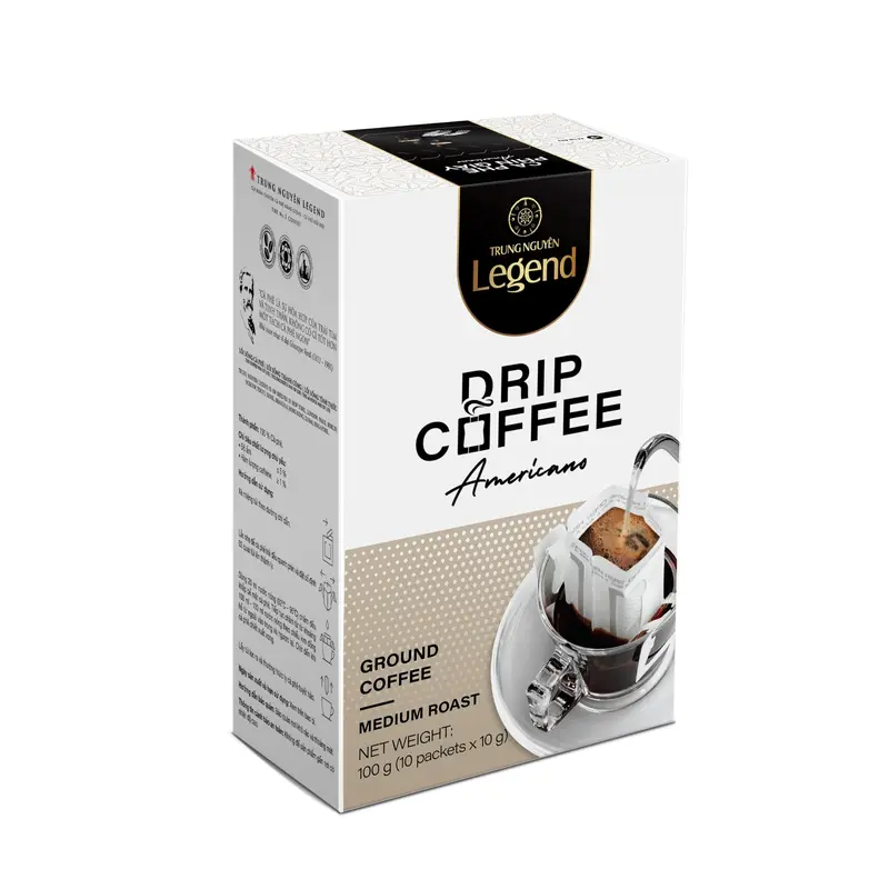 Trung Nguyen Legend Drip Coffee Americano  (10gx10Packs) 100gx1