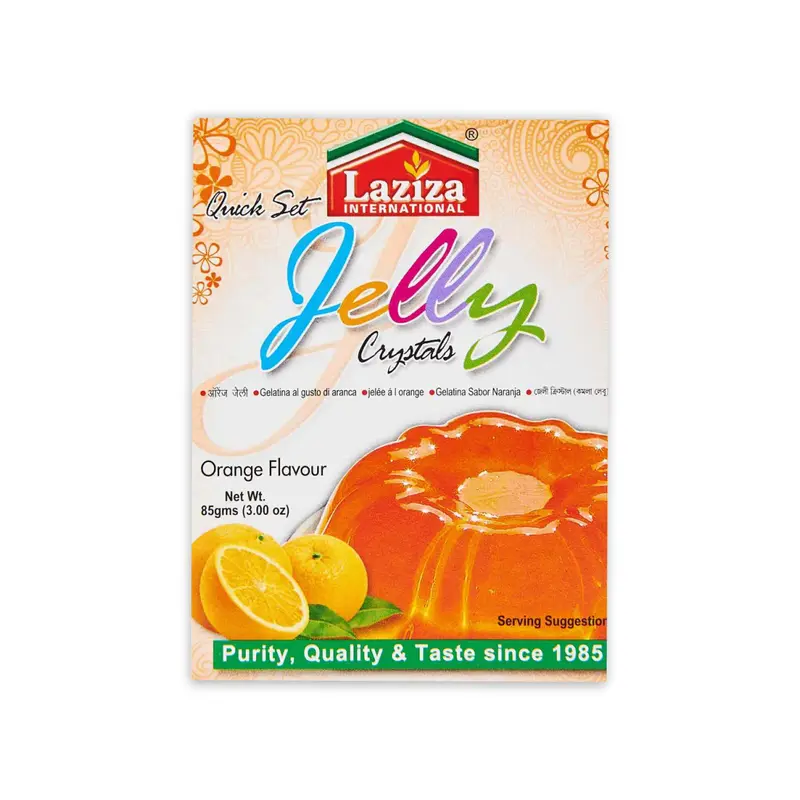 LAZIZA INTERNATIONAL JELLY CRYSTALS ORANGE FLAVOUR