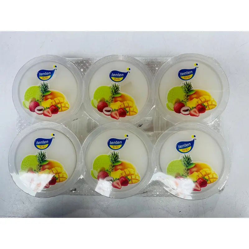 Tenten Nata De Coconut Pudding Lychee (80g x 6) x 1
