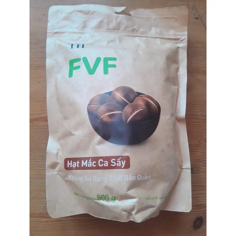 TH FVF Dried Macadamia Nuts Hat Mac Ca Say 500g x 1