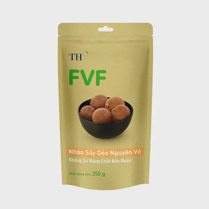 TH FVF Soft Dried Whole Longan Nhan Say Deo Nguyen Vo 250g x 1