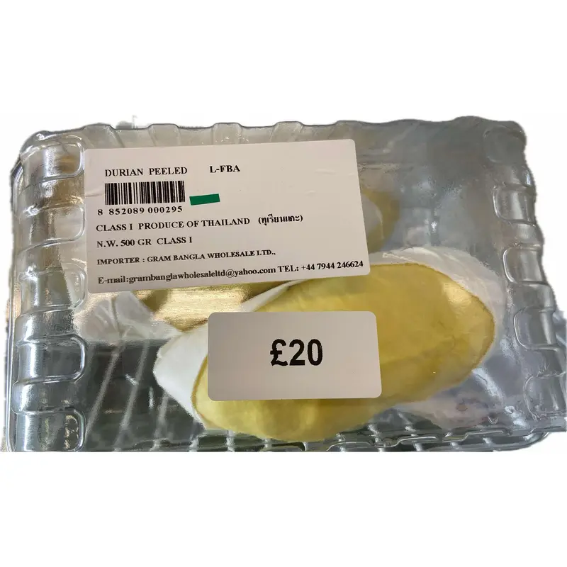 Thailand Durian Peeled Sau Rieng Tach Vo Loai I 500g x 1