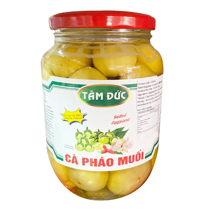 Tam Duc Salted Eggplant  Ca Phao Muoi Xoi 500g x 12
