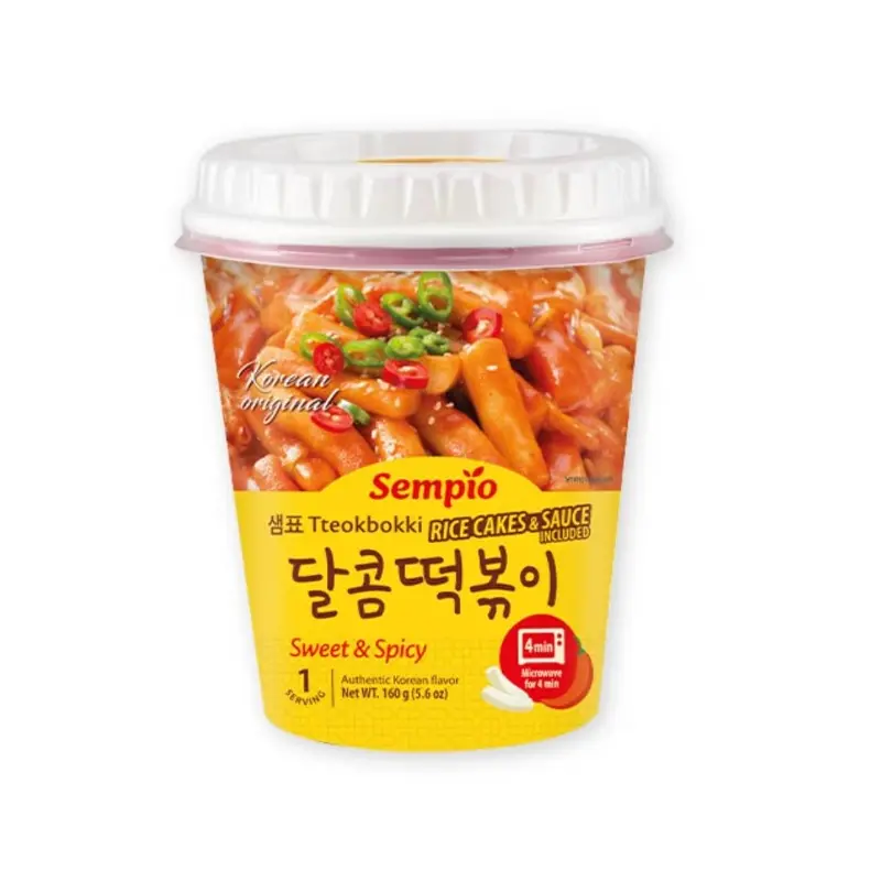 Sempio Instant Tteokbokki, Sweet & Spicy (Cup)160g x 1