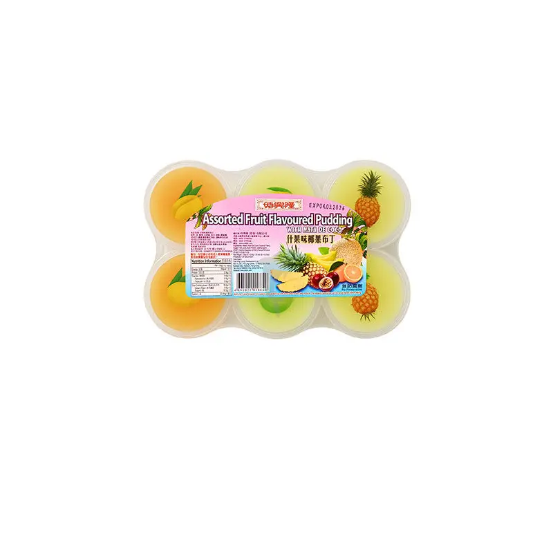 SHL Assorted Fruit Pudding With Nata De Coco- (120gx6) x 1