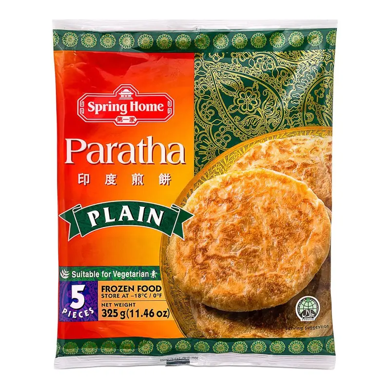 Spring Home Frozen Paratha Plain(5in) - 325g x1