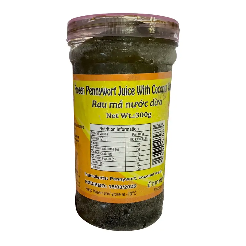 Seahorse King Frozen Pennywort Juice With Coconut Water Rau Ma Nuoc Dua 300g x 20