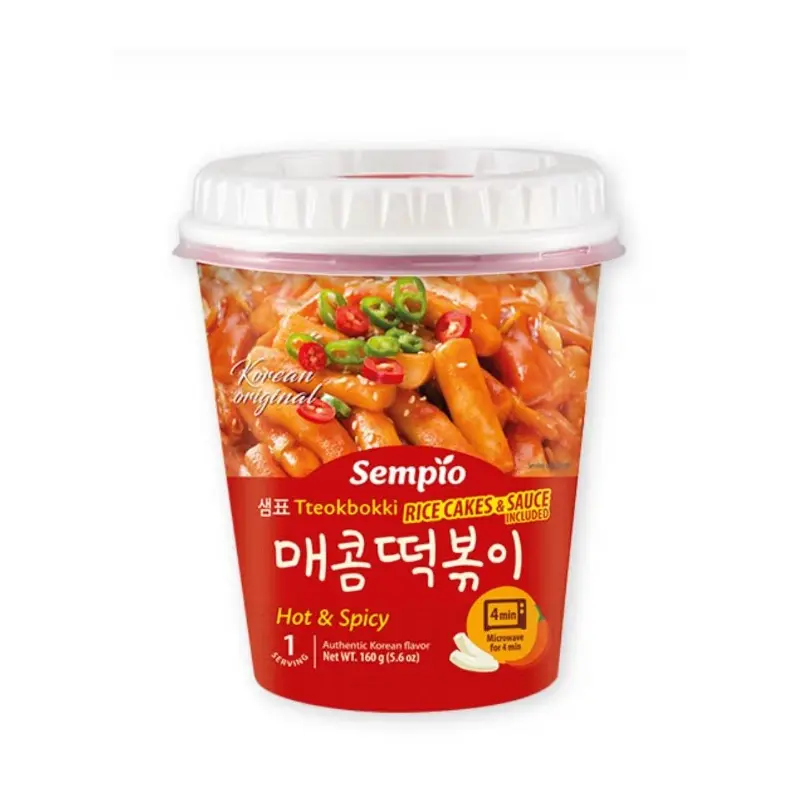 Sempio Instant Tteokbokki, Hot & Spicy (Cup) 160g x 1