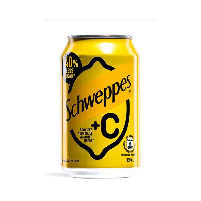 Schweppes +C Lemon Soda +C-Nuoc Chanh Co Gas (Can)  330ml x 1