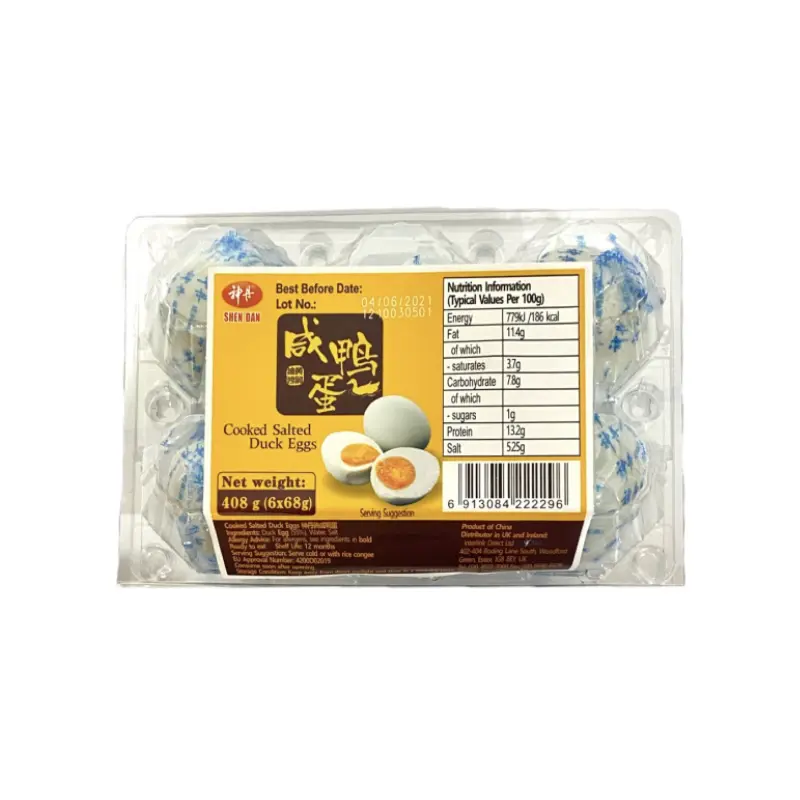 SD Cooked Salted Duck Egg  Long Trung Muoi 6 x  68gr x 1