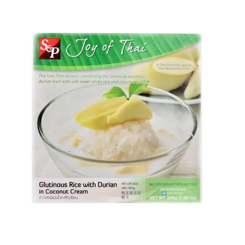 S&P FROZEN Glutinous Rice with Durian Coconut Cream Xoi dua sau rieng 200g x1