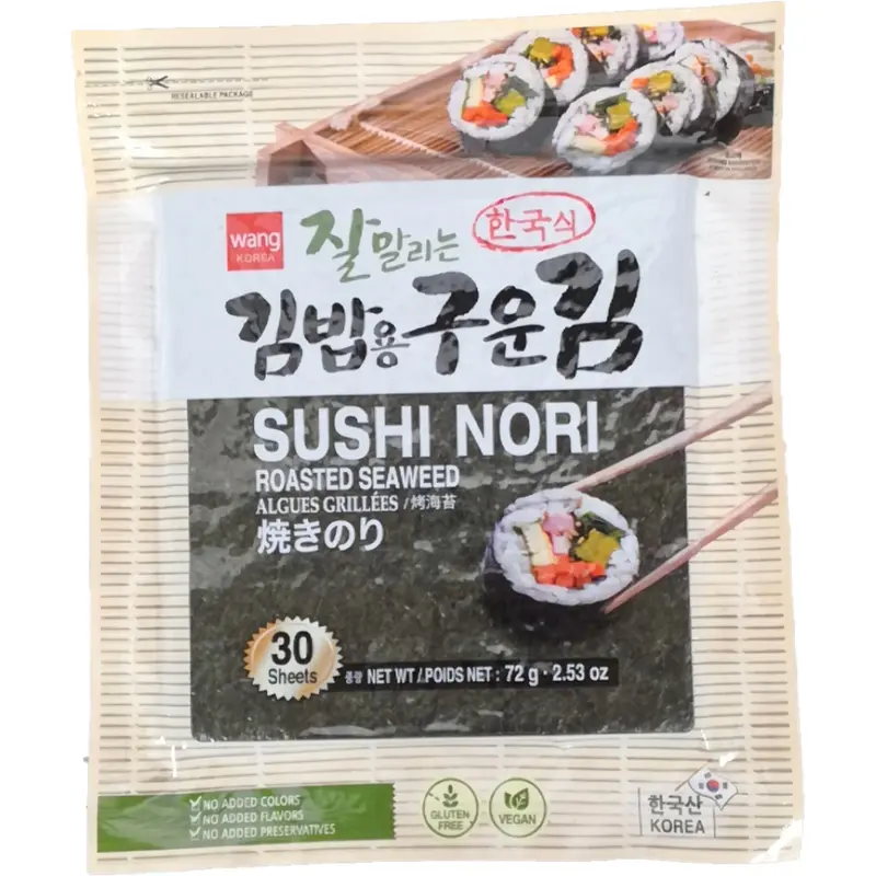 Roasted Laver for Sushi 30 Sheets La Rong Bien Cuon Sushi 30 Tam 72g x1