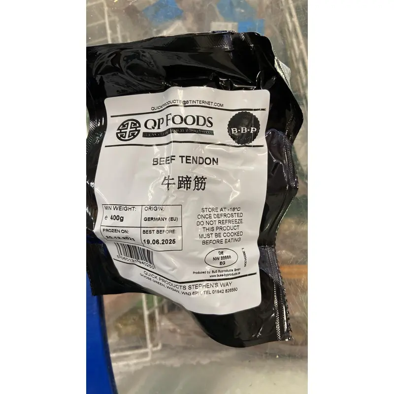 QP Frozen Beef Tendon Gan bo Dong Lanh 400gx1