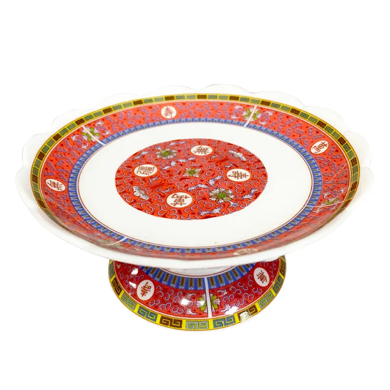 Pink Small Fruit Plate Dia Trai Cay Mau Hong 14cm 1pc x 1