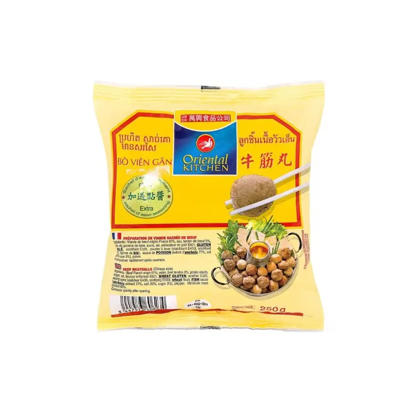 Oriental Kitchen Beef Meatballs With Nerve Bo Vien Gan 250g x 1