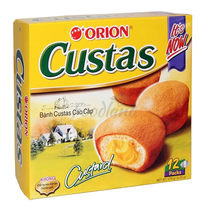 Orion Custard Cake Banh Bong Lan Nhan Kem Trung (23gr x 12) x 1