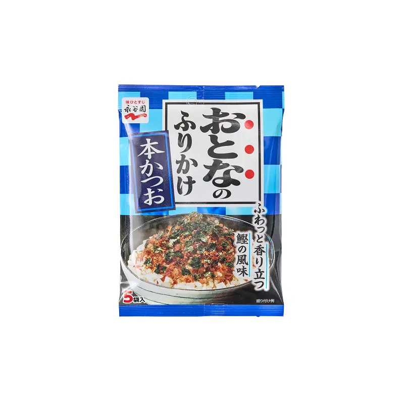 Otonano Furikake Rice Seasoning Bonito  Gia Vi Rac Com Ca Man (5x12g) x 1
