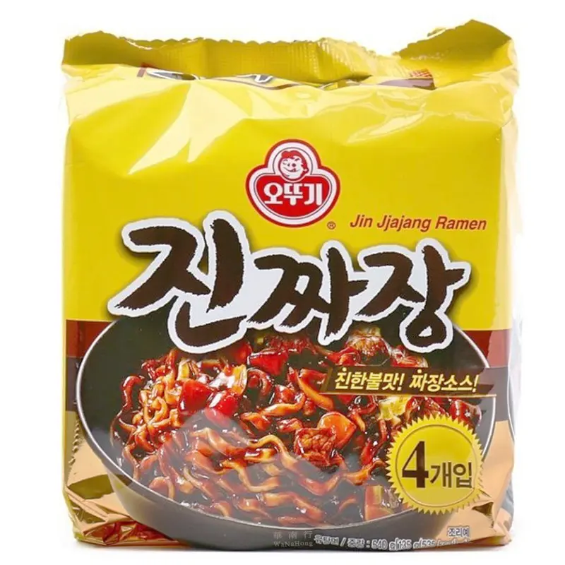 Ottogi Jin Jjajang Ramen Mi Jjajang (Multipack) 135g x4