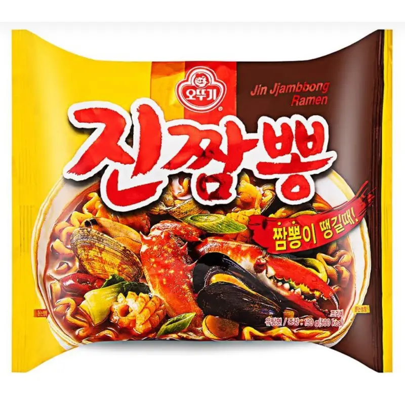 Ottogi Jin Jjambbong Spicy Seafood Noodle Mi Jampong 130g x 1