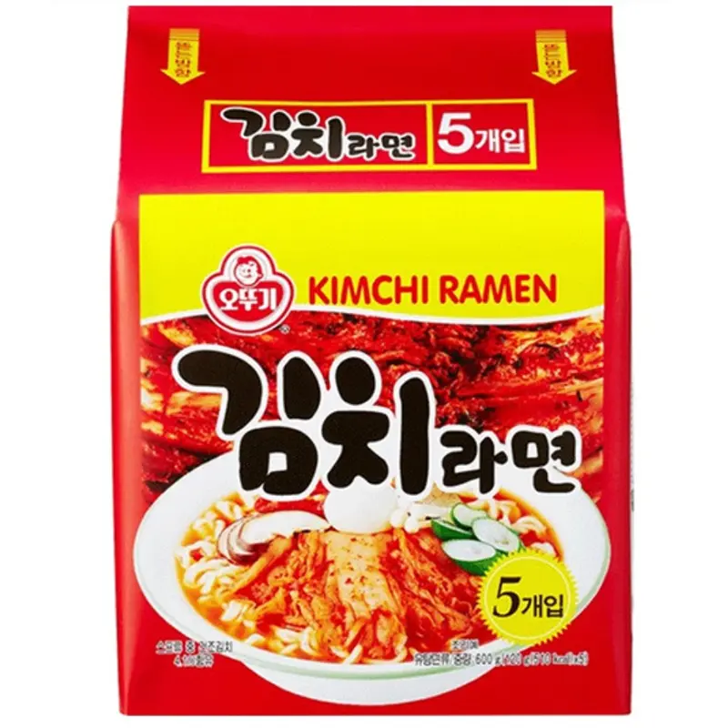 Ottogi Kimchi Ramen MultiPack(120g x5 Packs) x1