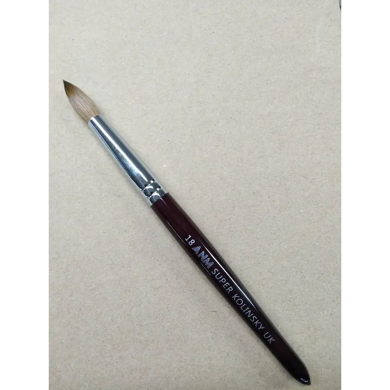 15400 ANM Super Kolinsky Acrylic Brush Choi Dap Bot Kolinsky Sieu Ben Size 18 x 1pc