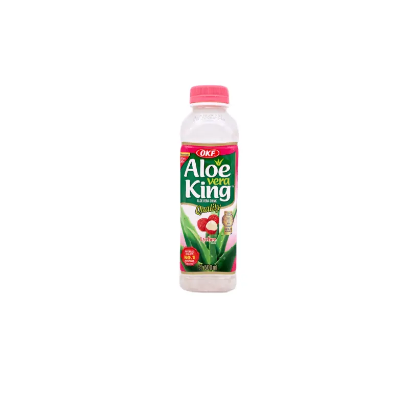 15721 OKF Aloe Vera Lychee Nuoc Nha Dam Vi Vai 500ml x20
