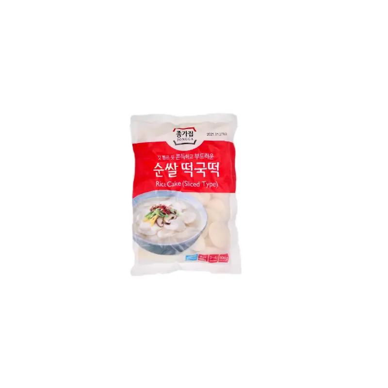 15746 Jongga Rice Cake Sliced Banh Gao Han Quoc Cat Lat 500gr x 10 (box)