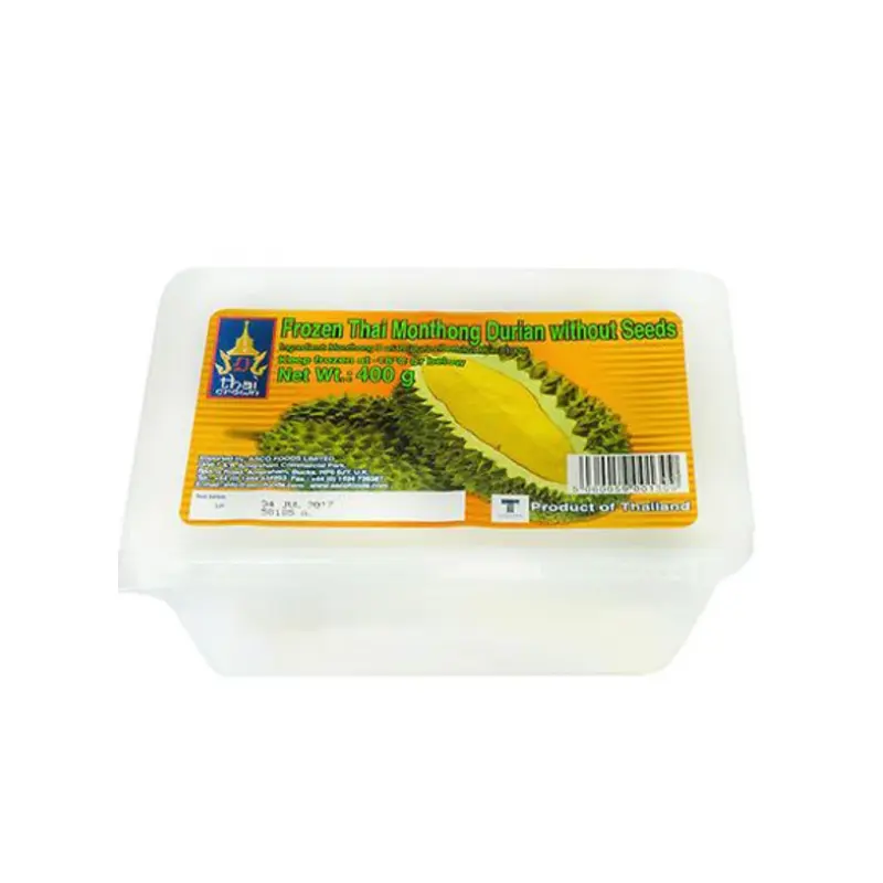 16046 Frozen Durian Without Seeds Sau Rieng Dong Lanh Khogn Hat 24x400g( Box)
