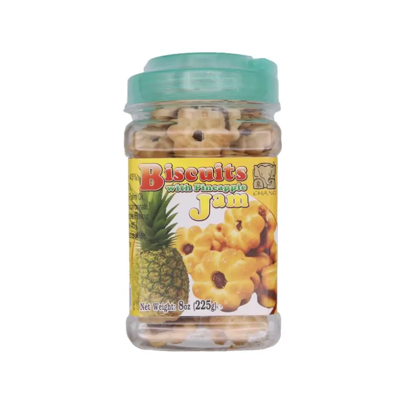 16246 Chang coconut biscuits with pineapple jam filling- Banh quy dua voi mut dua  225gx12