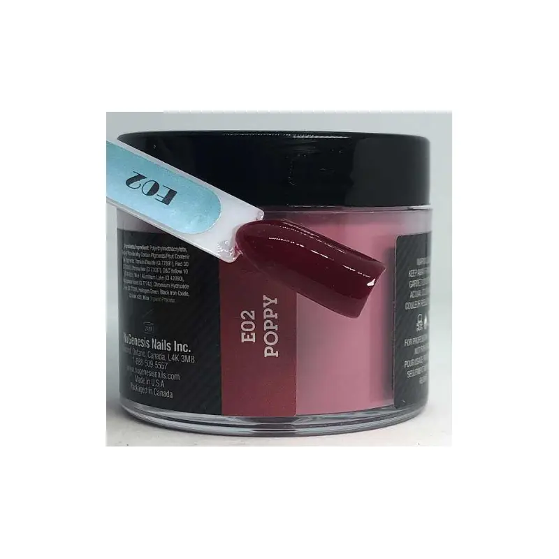 Nugenesis Dip Nail NUGE02 Poppy 1x2oz