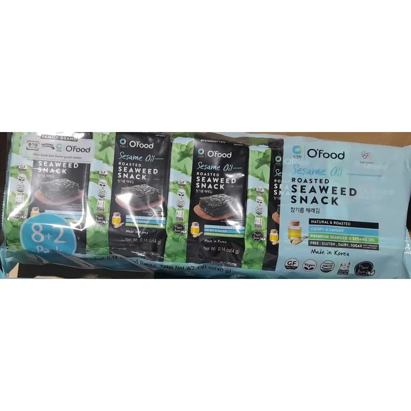 O'Food Dried Laver (Jarae) 4g (8+2 Packs) x1