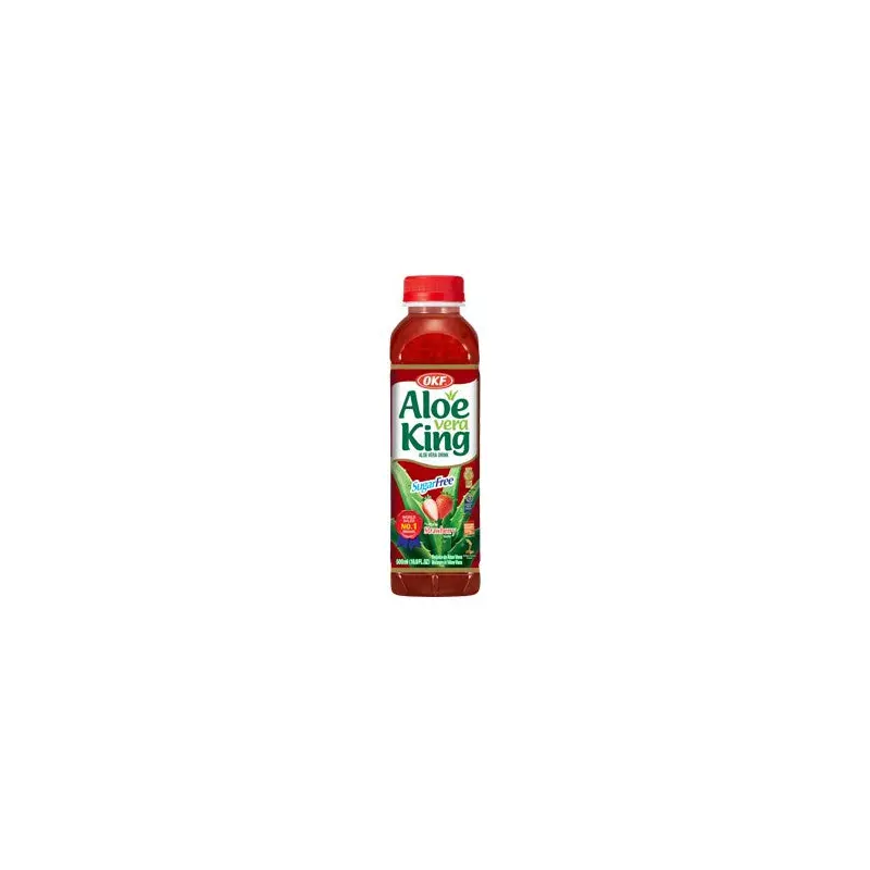 OKF Aloe Vera King Sugar Free Strawberry () - Nuoc Dau Khong Duong 500ml x1