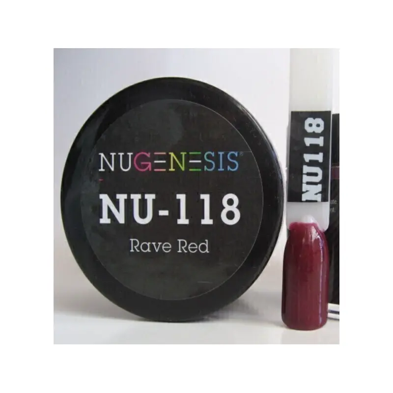 Nugenesis Dip Nail NU118 Rave Red 1x2oz